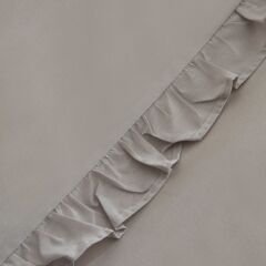 Karaca Home Pure Ruffle %100 Pamuk Çift Kişilik Nevresim Takımı Açık Gri