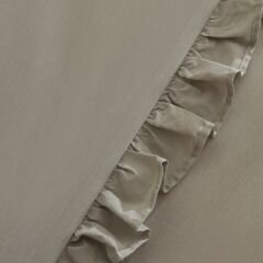Karaca Home Pure Ruffle %100 Pamuk King Size Nevresim Takımı Adaçayı