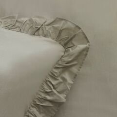 Karaca Home Pure Ruffle %100 Pamuk King Size Nevresim Takımı Adaçayı