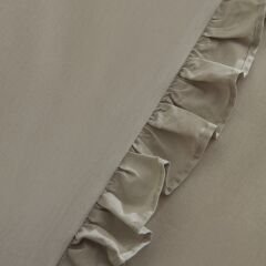 Karaca Home Pure Ruffle %100 Pamuk Tek Kişilik Nevresim Takımı Adaçayı
