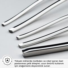 Karaca 316 Premium Dora Platin 12 Kişilik 84 Parça Çatal Kaşık Bıçak Takımı
