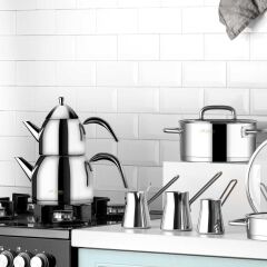 Aryıldız Studio Prestige 20 Parça Cam Kapak İdeal Çelik Çeyiz Seti