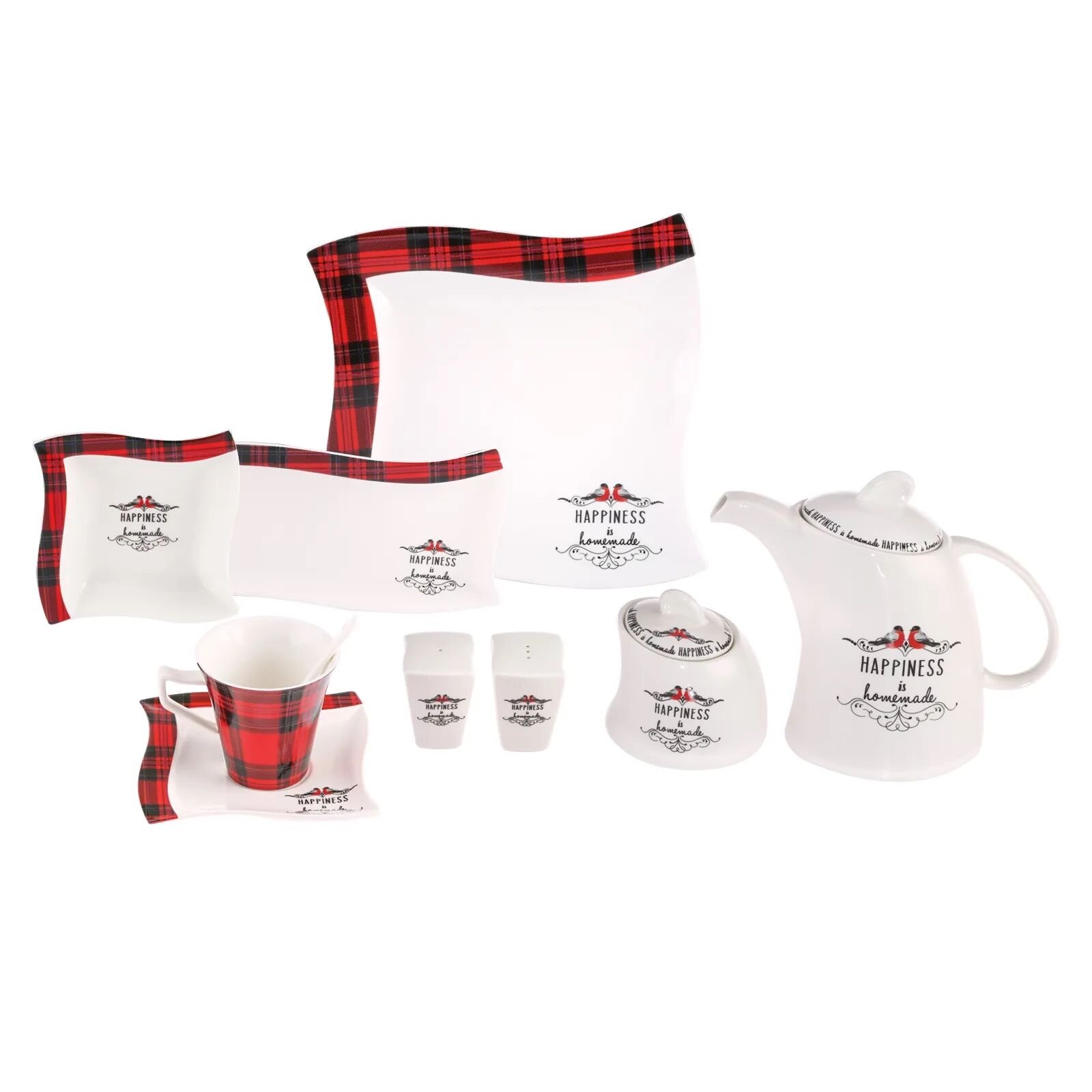 Karaca Happines is Homemade 6 Kişilik 34 Parça Porselen Kahvaltı Takımı