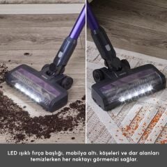 Karaca Vantuz Power Up Max Dikey Süpürge Grape Purple