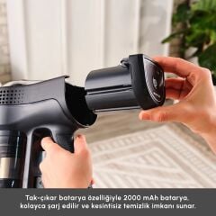 Karaca Vantuz Power Up Max Dikey Süpürge Grape Purple