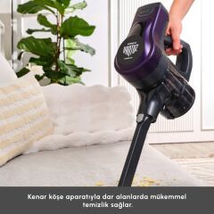 Karaca Vantuz Power Up Max Dikey Süpürge Grape Purple