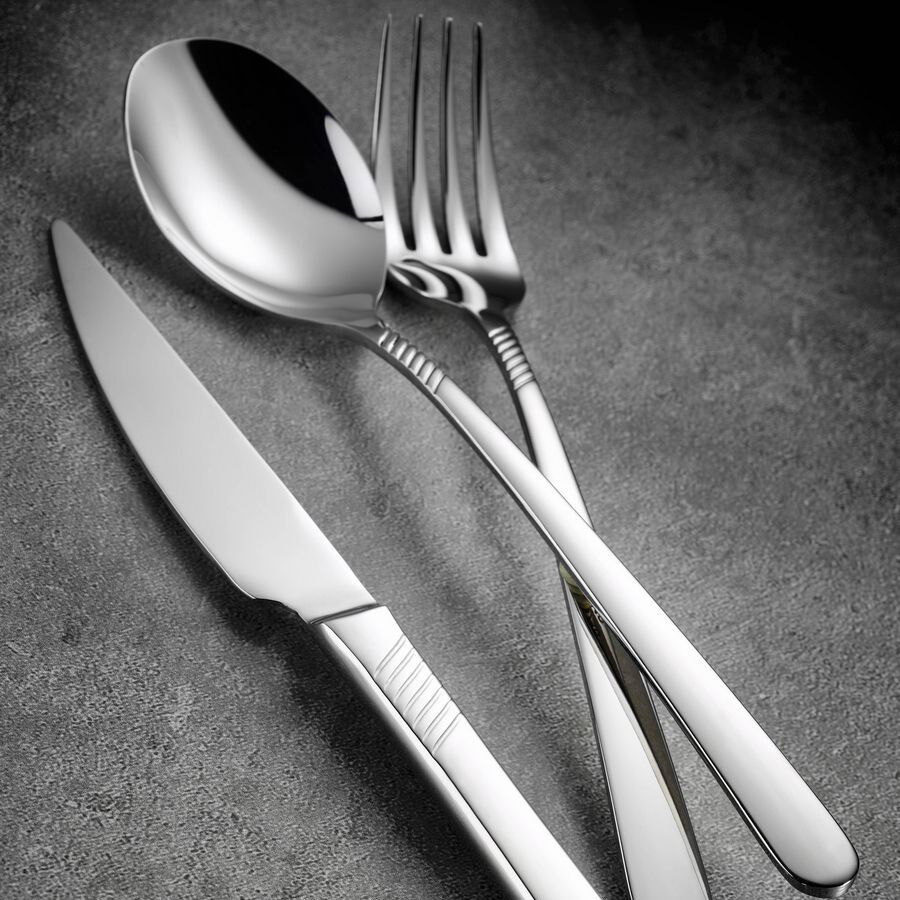 Kütahya Porselen Elegant 84 Parça Çatal Bıçak Takımı-Sade