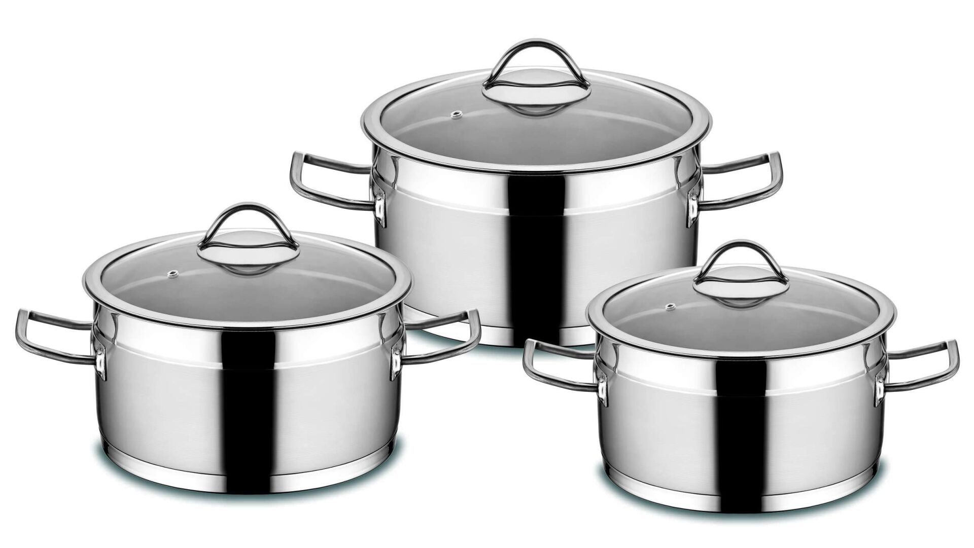 Kahramanlar Sırma 6 Parça Çelik Tencere Seti