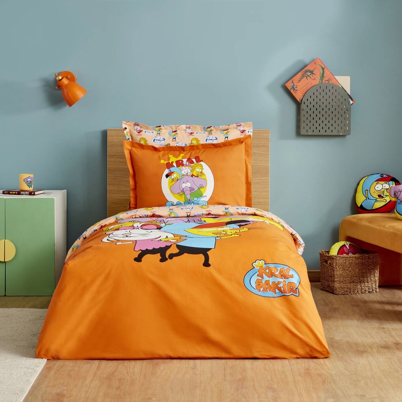 Karaca Home X Kral Şakir %100 Pamuk Süper Ekip Tek Kişilik Nevresim Takımı