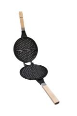 Taşhan T-0598 Döküm Ahşap Saplı Waffle Tavası-20 cm