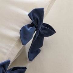 Karaca Home Melanie %100 Pamuk 2'li Yastık Kılıfı Mavi