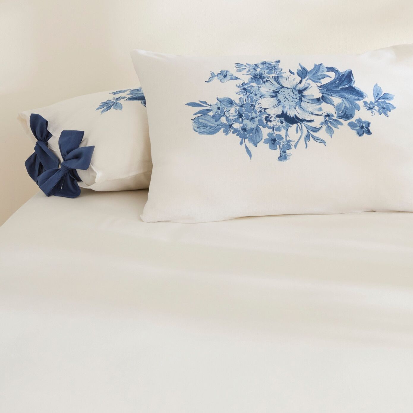 Karaca Home Melanie %100 Pamuk 2'li Yastık Kılıfı Mavi