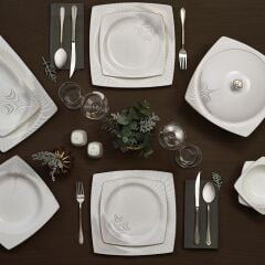 Karaca Fine Bone Together Alone 60 Parça 12 Kişilik Yemek Takımı