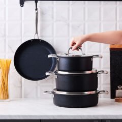 Karaca Biodiamond Pro İndüksiyon Tabanlı 7 Parça Tencere Seti