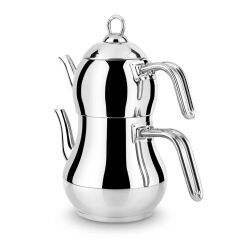 Lines Şahmeran Mini Boy Metal Kulp Çelik Çaydanlık