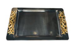 Aryıldız Roma Paslanmaz Çelik Kahve Tepsi - Gold