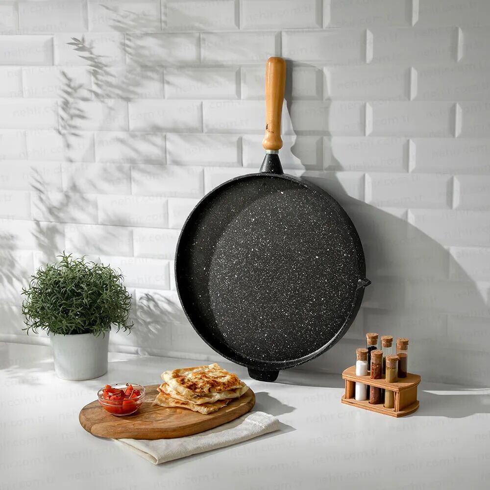 Nehir Alüminyum Döküm Gözleme Tavası - 33 Cm