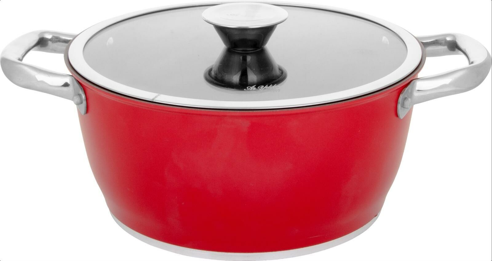 Aryıldız Trendy İnduction Prestige 24 Cm Derin Tencere - Kırmızı