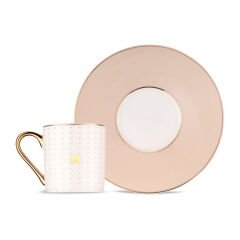 Jumbo Navy 2'li Kahve Fincan Takımı Beige