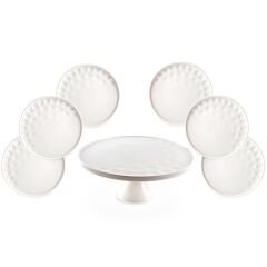 Jumbo Golf Line 6 Kişilik 7 Parça Pasta Takımı