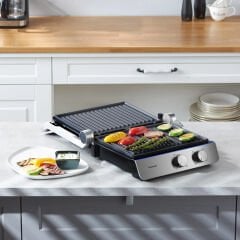 Homend Grilliant 1344H Inox Gövdeli, Döküm Plakalı Tost ve Izgara Makinesi