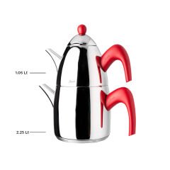 Jumbo 6500 Kırmızı Midi Çaydanlık 3,3 Lt