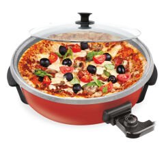 Sem SC-240 Pitava 1200 Watt 7 Litre 40 Cm Pizza Tenceresi - Kırmızı