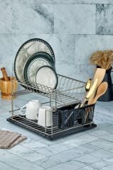 Cooker CKR3270 36x30 Cm 2 Katlı Metal Bulaşıklık - Saten