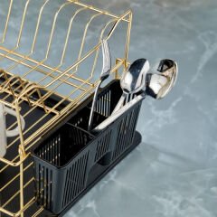 Cooker CKR2927 36x30 Cm 2 Katlı Metal Bulaşıklık - Gold