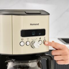 Homend Vintage Coffeebreak 5027H Filtre Kahve Makinesi Krem