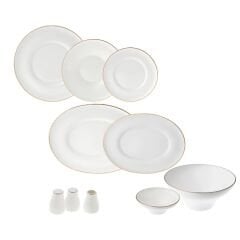 Jumbo Gold Star Fine Bone 60 Parça 12 Kişilik Yemek Takımı