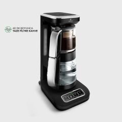 Karaca Robotea Pro 4 in 1 Konuşan Cam Çay Makinesi Black Chrome