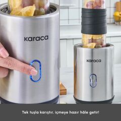 Karaca Smooth and Move Inox 350W Personal Kişisel Smoothie Blender
