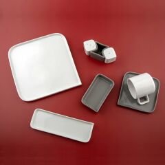 Jumbo Quadro White 27 Parça 6 Kişilik Kahvaltı/Servis Takımı