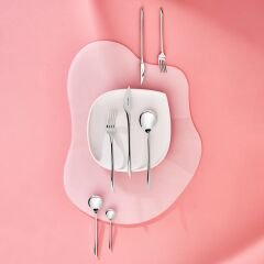 Karaca Premium Platin Von 12 Kişilik 84 Parça Çatal Kaşık Bıçak