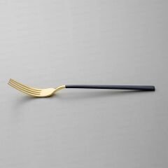 Nehir Dalyan Altın Lacivert Sedef 36 Parça Kutulu Çatal Kaşık Bıçak Takımı