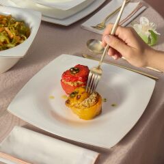 Karaca Fine Pearl Dara 58 Parça 12 Kişilik Yemek Takımı Gold