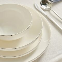 Karaca Red Carpet Collection Stream Bone Merope 53 Parça 12 Kişilik Yemek Takımı Platin