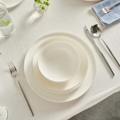 Karaca Red Carpet Collection Stream Bone Merope 53 Parça 12 Kişilik Yemek Takımı Platin