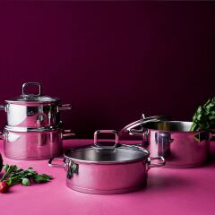 Jumbo Milas 8 Parça Paslanmaz Çelik Tencere Seti