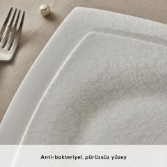 Karaca Fine Pearl Helen 58 Parça 12 Kişilik Kare Yemek Takımı