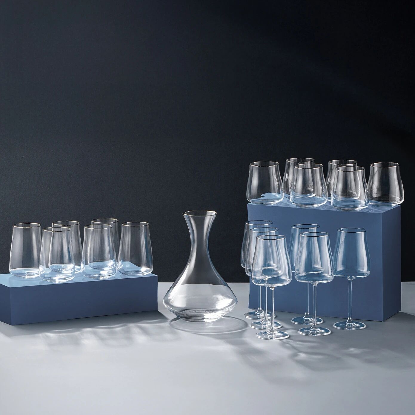 Emsan Brillante 19 Parça Bardak Seti Platin