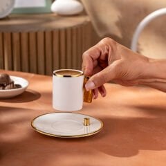 Emsan Modern 80 ml 6'lı Kahve Fincan Takımı