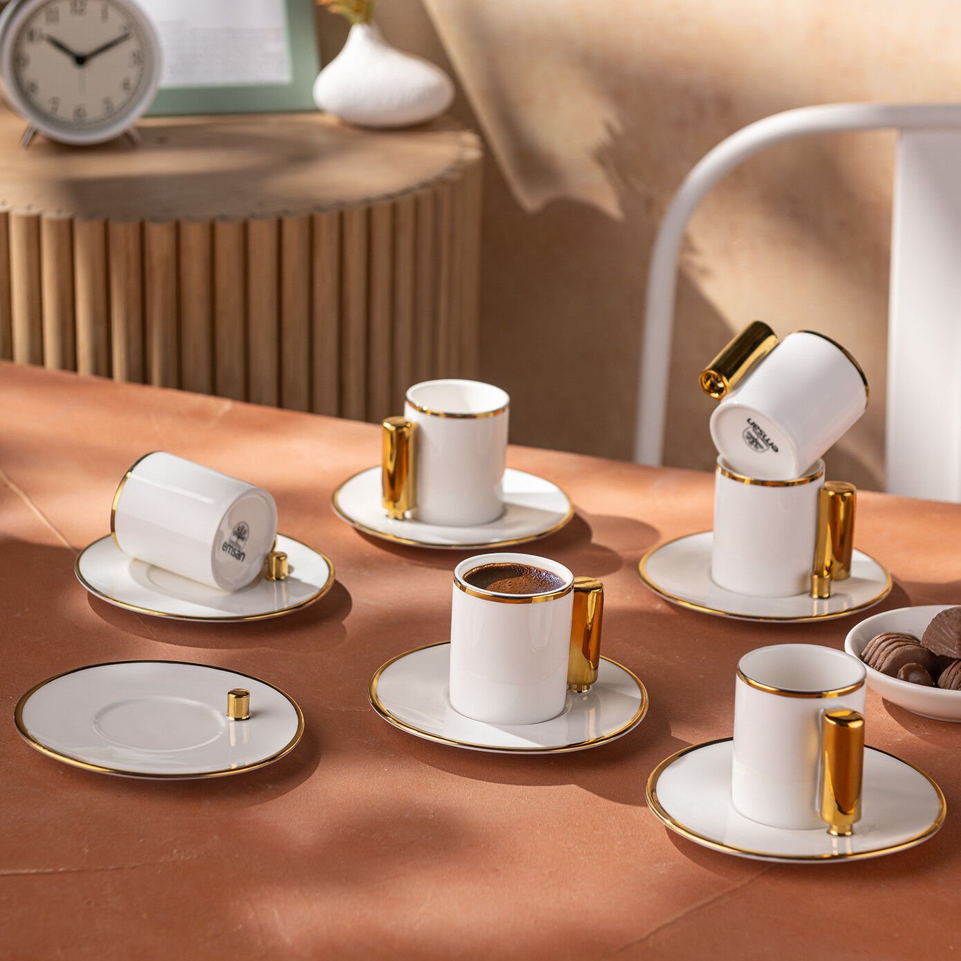 Emsan Modern 80 ml 6'lı Kahve Fincan Takımı