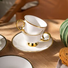 Emsan Rozzental 80 ml 6'lı Kahve Fincan Takımı