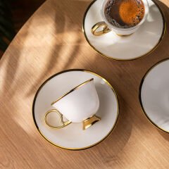 Emsan Rozzental 80 ml 6'lı Kahve Fincan Takımı