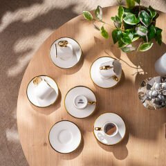 Emsan Wedding 90 ml 6'lı Kahve Fincan Takımı