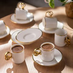 Emsan Wedding 90 ml 6'lı Kahve Fincan Takımı