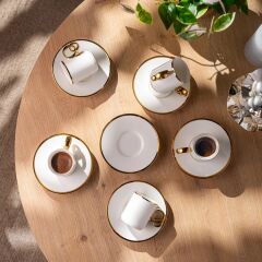 Emsan Wedding 90 ml 6'lı Kahve Fincan Takımı