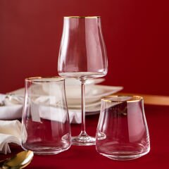 Emsan Brillante 19 Parça Bardak Seti Gold